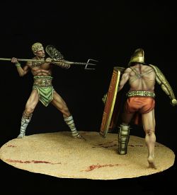 Gladiators (securor & retiarius)