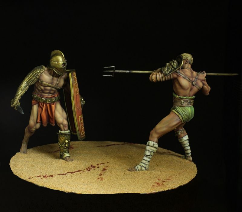 Gladiators (securor & retiarius)