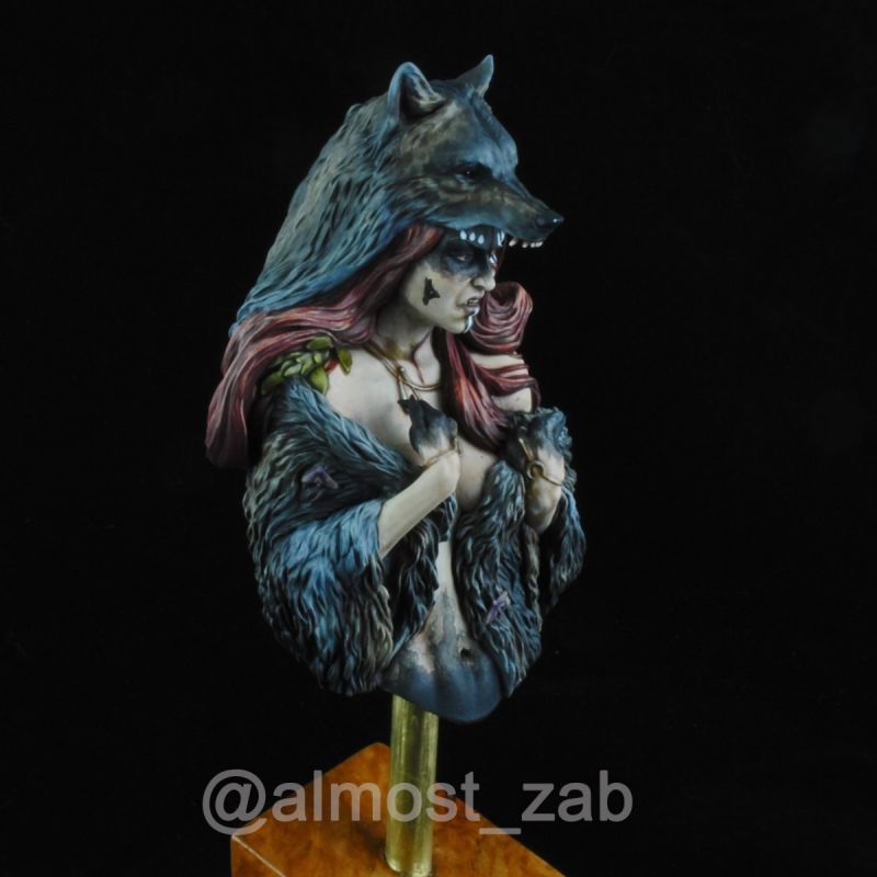 Wolf Witch Bust