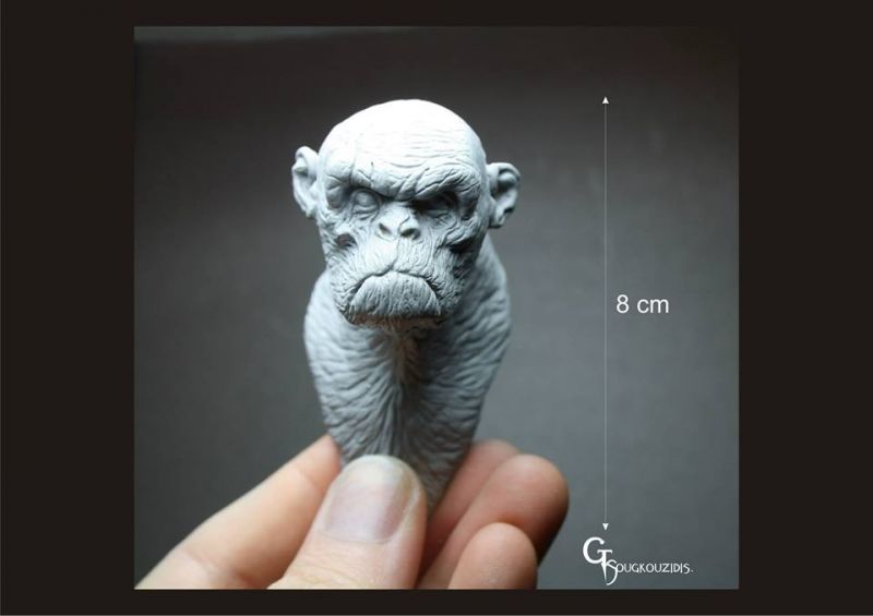 Primate bust