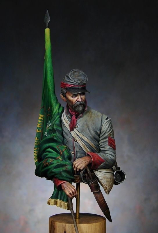10th Tennessee Flag Bearer, Irish Brigade, ACW