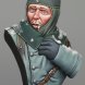 GRX Diffusion 1/12th scale German Wehrmacht Bust, Eastern Front.