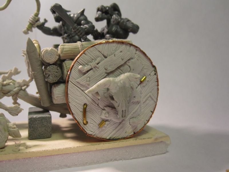 Savage Orcs Charriot (Shieldwolf miniature)