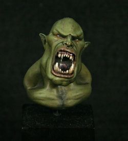 Ork bust (painted)