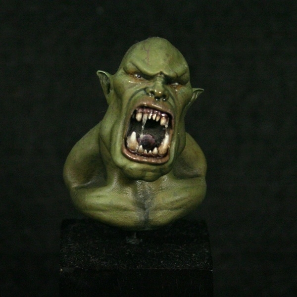 Ork bust (painted)