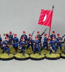 The Ottoman infantry is the Nizam.The Russo-Turkish War of 1877-1878.