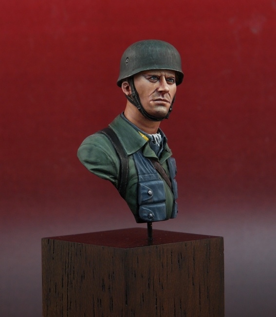 German Paratrooper WWII, Stormtroopers S1603 GP bust, 1/16 scale (120mm)