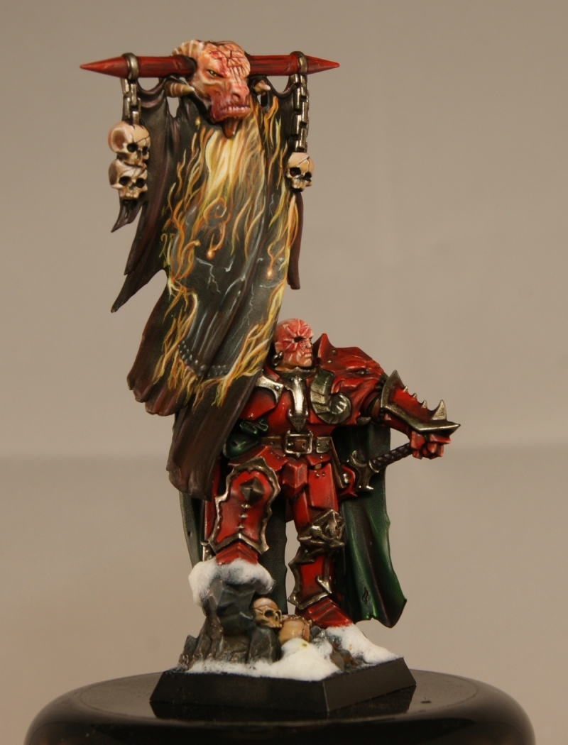 D’Aargan the Crimson, Battle standard bearer of Khorne