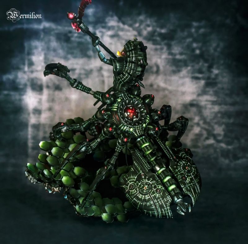 Necron destroyer lord for Warhammer 40k, conversion