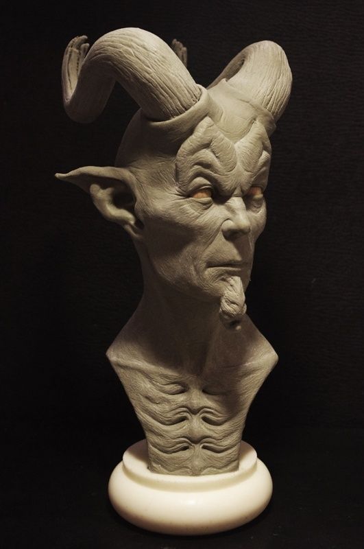 Horned demon : the sculpt