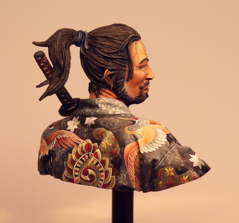 RONIN BUST (with birds)
