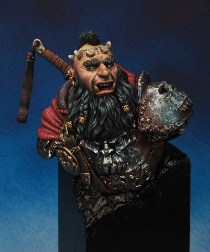 Evil dwarf 1\12 scale bust by Tartar miniatures
