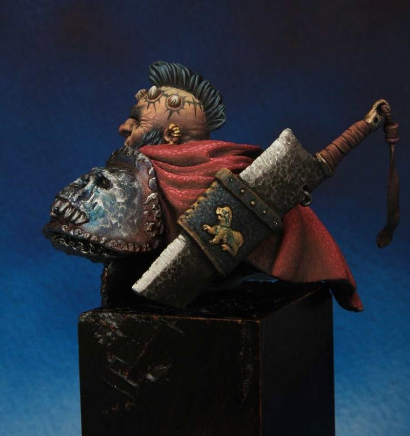 Evil dwarf 1\12 scale bust by Tartar miniatures