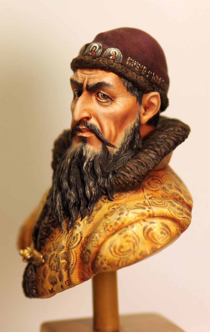 Tsar Ivan IV The Terrible sculpted & painted by me