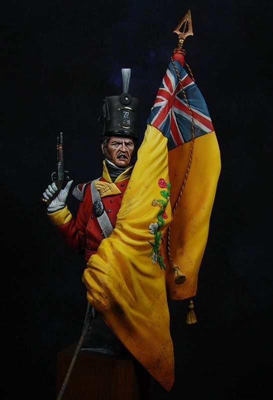 28th Foot Ensign Waterloo