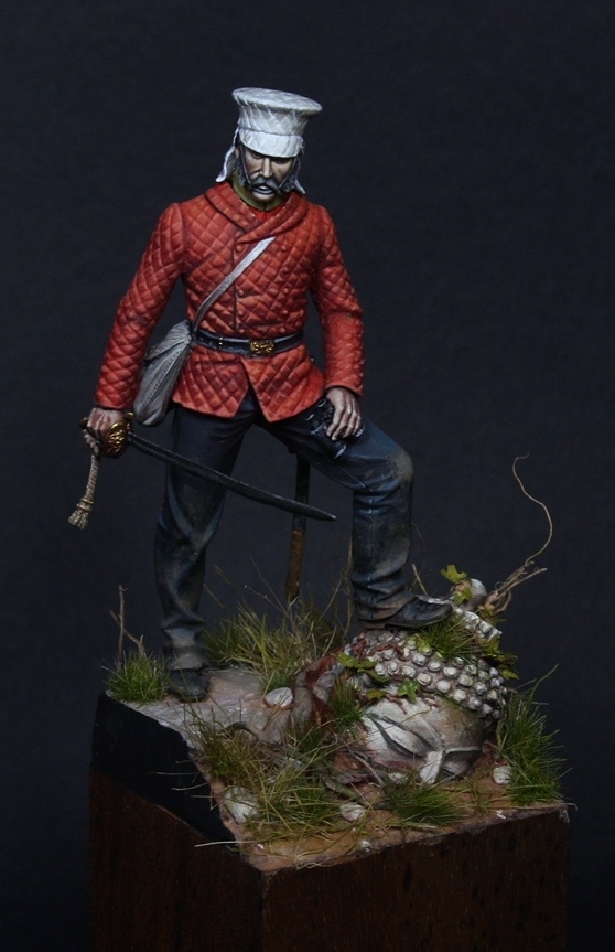 Officer 29th Rgt on foot, India 1849 - 54 mm