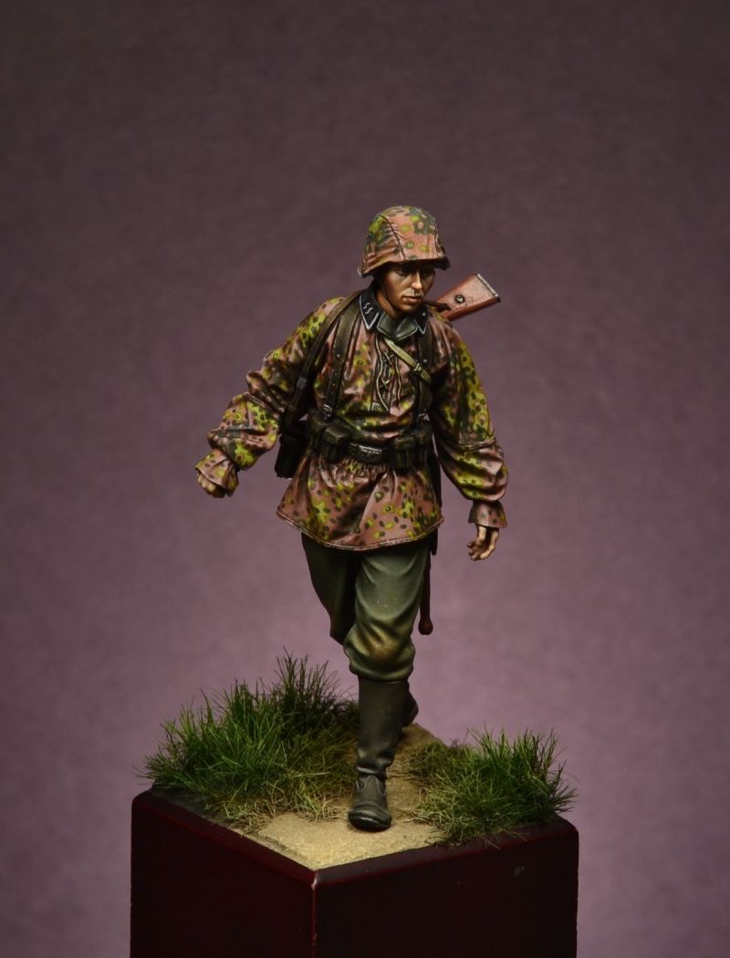 German soldier in camouflage smock