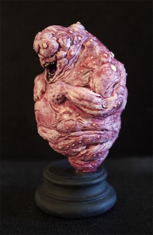 Malformed foetus #1 : the painted cast